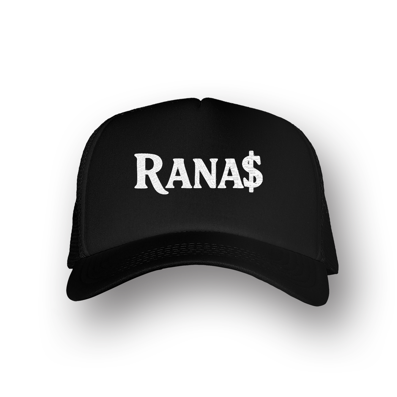 RANAS TRUCKER HAT - BLACK