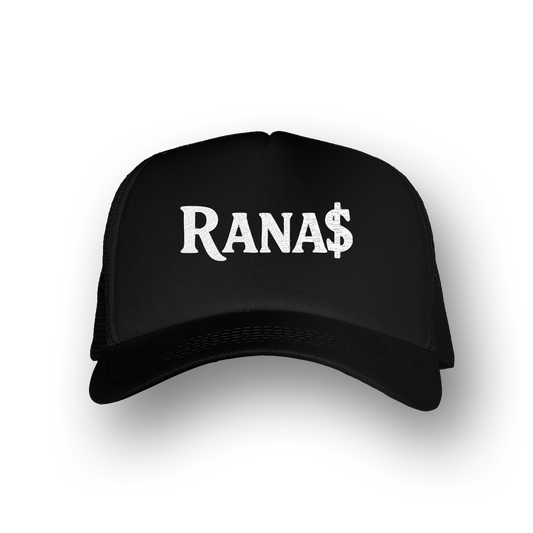 RANAS TRUCKER HAT - BLACK